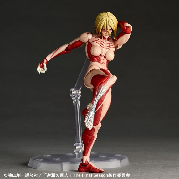 Attack on Titan Amazing Yamaguchi Revoltech NR068 Female Titan (Annie Leonhart) Action Figure Gallery Image 7
