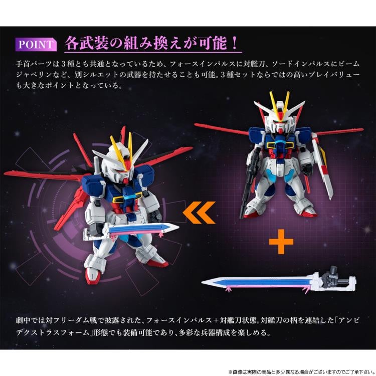 Mobile Suit Gundam SEED Destiny FW Gundam Converge Impulse Gundam Silhouette Exclusive Set Gallery Image 9