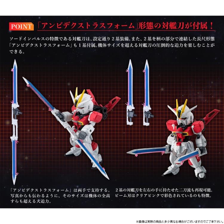 Mobile Suit Gundam SEED Destiny FW Gundam Converge Impulse Gundam Silhouette Exclusive Set Gallery Image 7