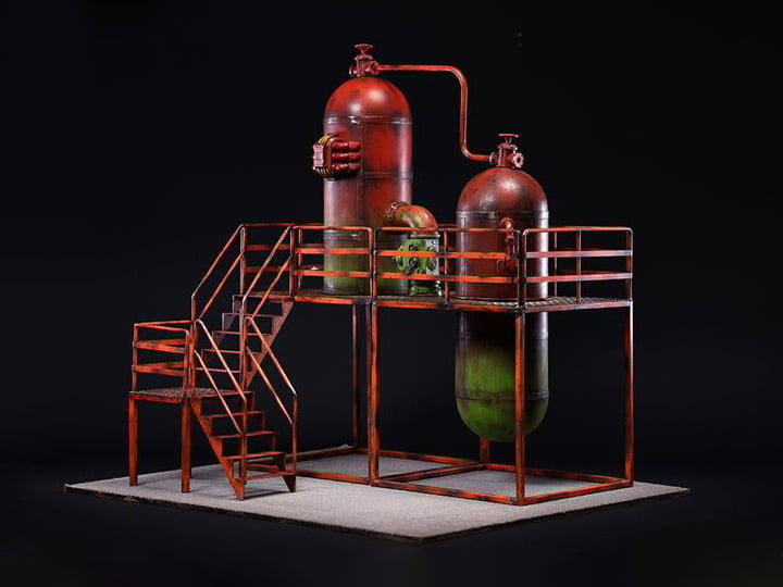 Post-Apocalyptic Industrial 1/12 Scale Diorama Gallery Image 1