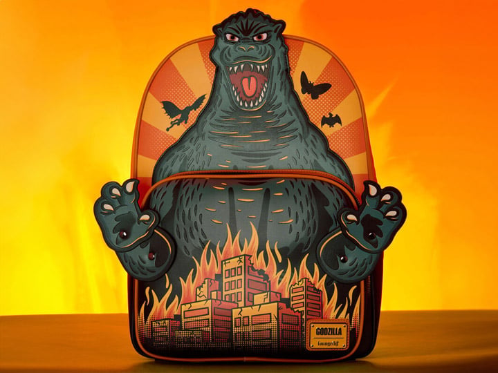 Godzilla Burning City Cosplay Backpack Gallery Image 1