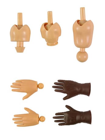 Real Guy Caucasian 1/6 Scale Hand & Neck Accessory Pack Gallery Image 2