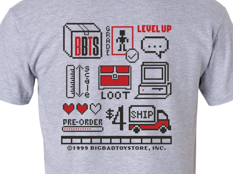 BigBadToyStore 25th Anniversary (Front and Back) T-Shirt Gallery Image 4