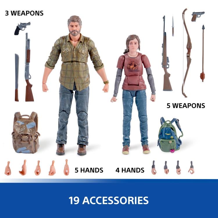 The Last of Us The Shapes Collection Joel & Ellie 6" Action Figure Two-Pack Gallery Image 8