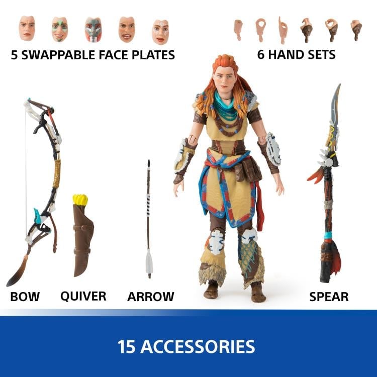 Horizon Forbidden West The Shapes Collection Aloy (Nora Huntress Ver.) 6" Action Figure Gallery Image 7
