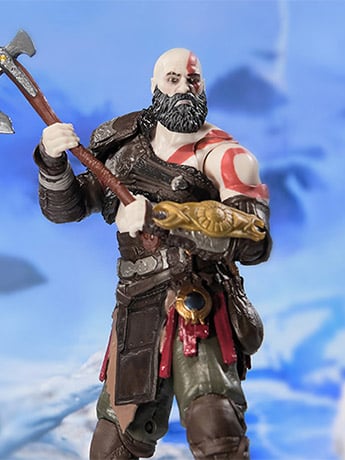 God of War Ragnarok The Shapes Collection Kratos 6" Action Figure Gallery Image 2