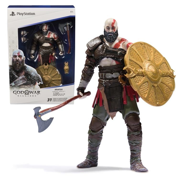 God of War Ragnarok The Shapes Collection Kratos 6" Action Figure Gallery Image 9