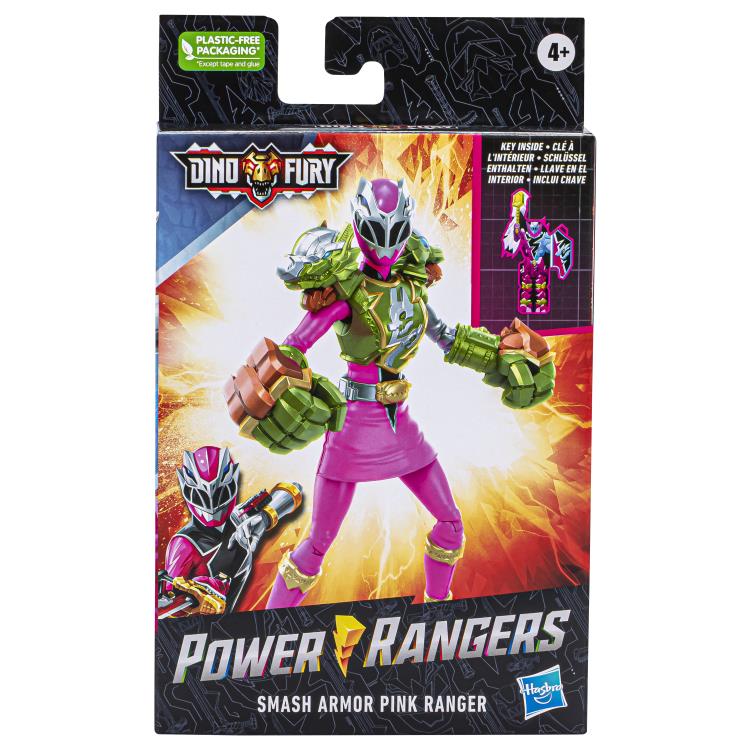 Power Rangers Dino Fury Smash Armor Pink Ranger Exclusive Action Figure Gallery Image 5