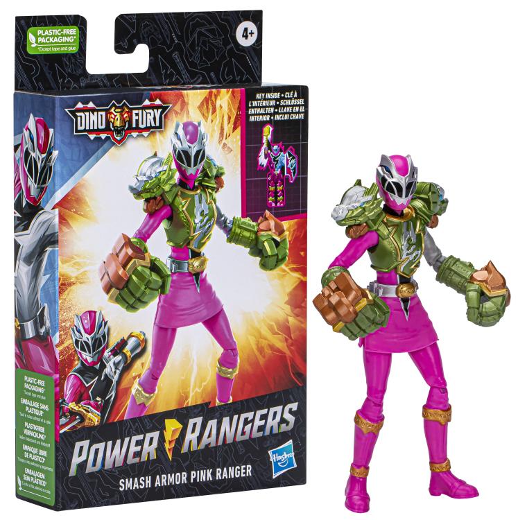 Power Rangers Dino Fury Smash Armor Pink Ranger Exclusive Action Figure Gallery Image 7