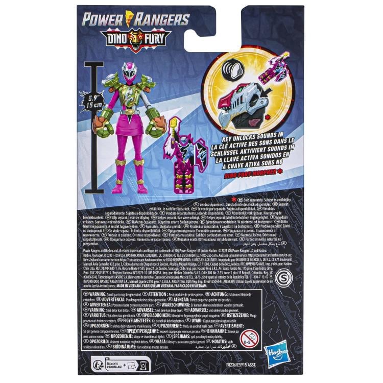 Power Rangers Dino Fury Smash Armor Pink Ranger Exclusive Action Figure Gallery Image 6