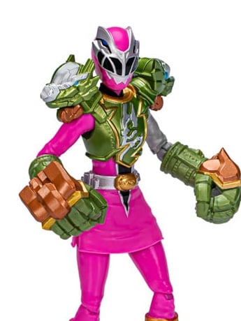 Power Rangers Dino Fury Smash Armor Pink Ranger Exclusive Action Figure Gallery Image 2
