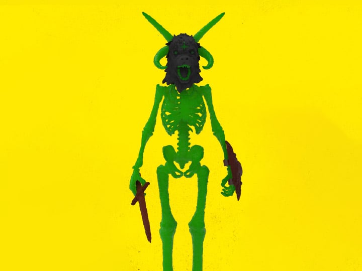 Mork Borg Dread Risen (Glow-in-the-Dark) 1/12 Scale Limited Edition Action Figure Gallery Image 1