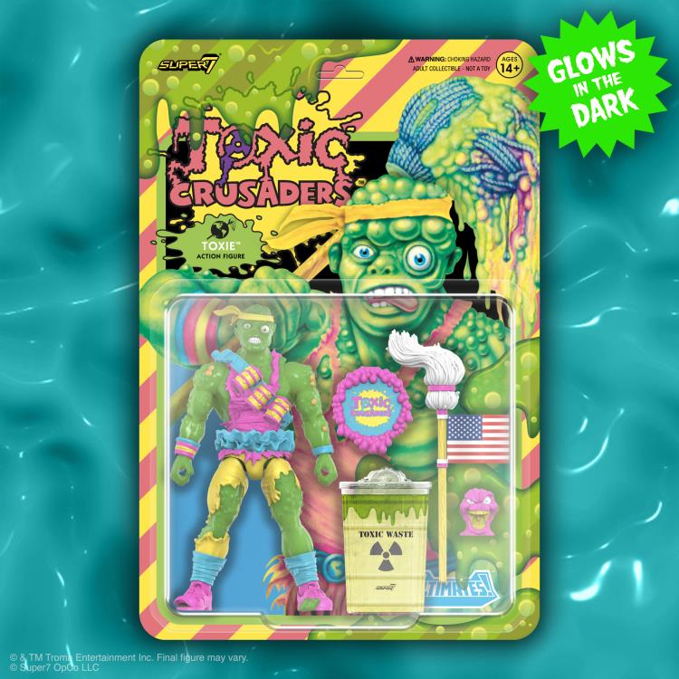 Toxic Crusaders ULTIMATES! Toxie (Slime Glow) Action Figure Gallery Image 9