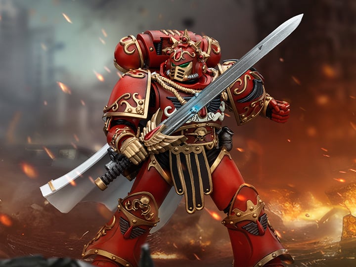 Warhammer: The Horus Heresy Blood Angels Legion Praetor with Paragon Blade 1/18 Scale Action Figure Gallery Image 1
