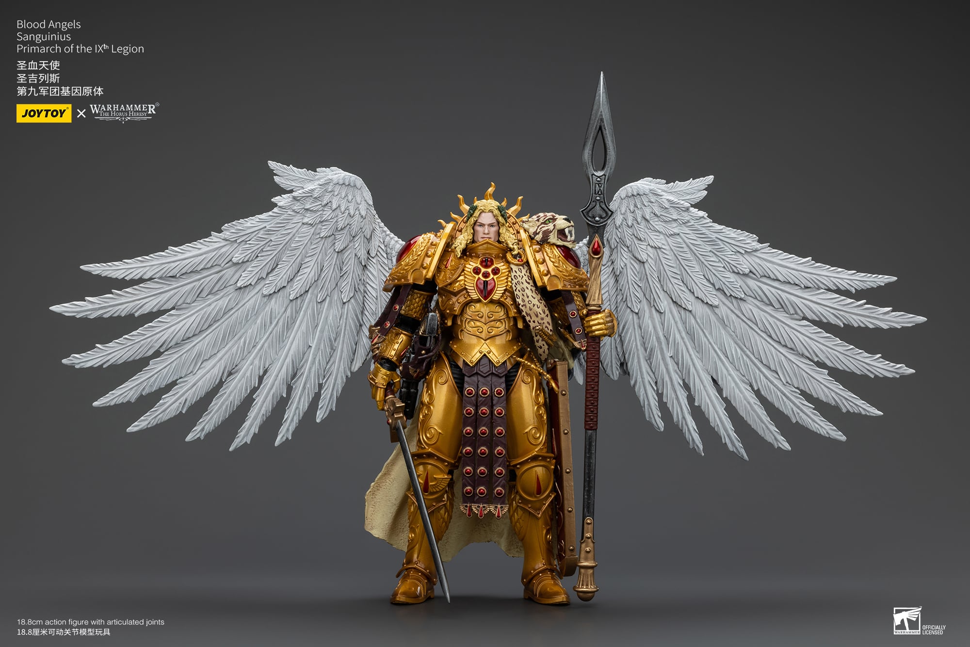Warhammer: The Horus Heresy Blood Angels Sanguinius, Primarch of the IXth Legion 1/18 Scale Action Figure Gallery Image 5