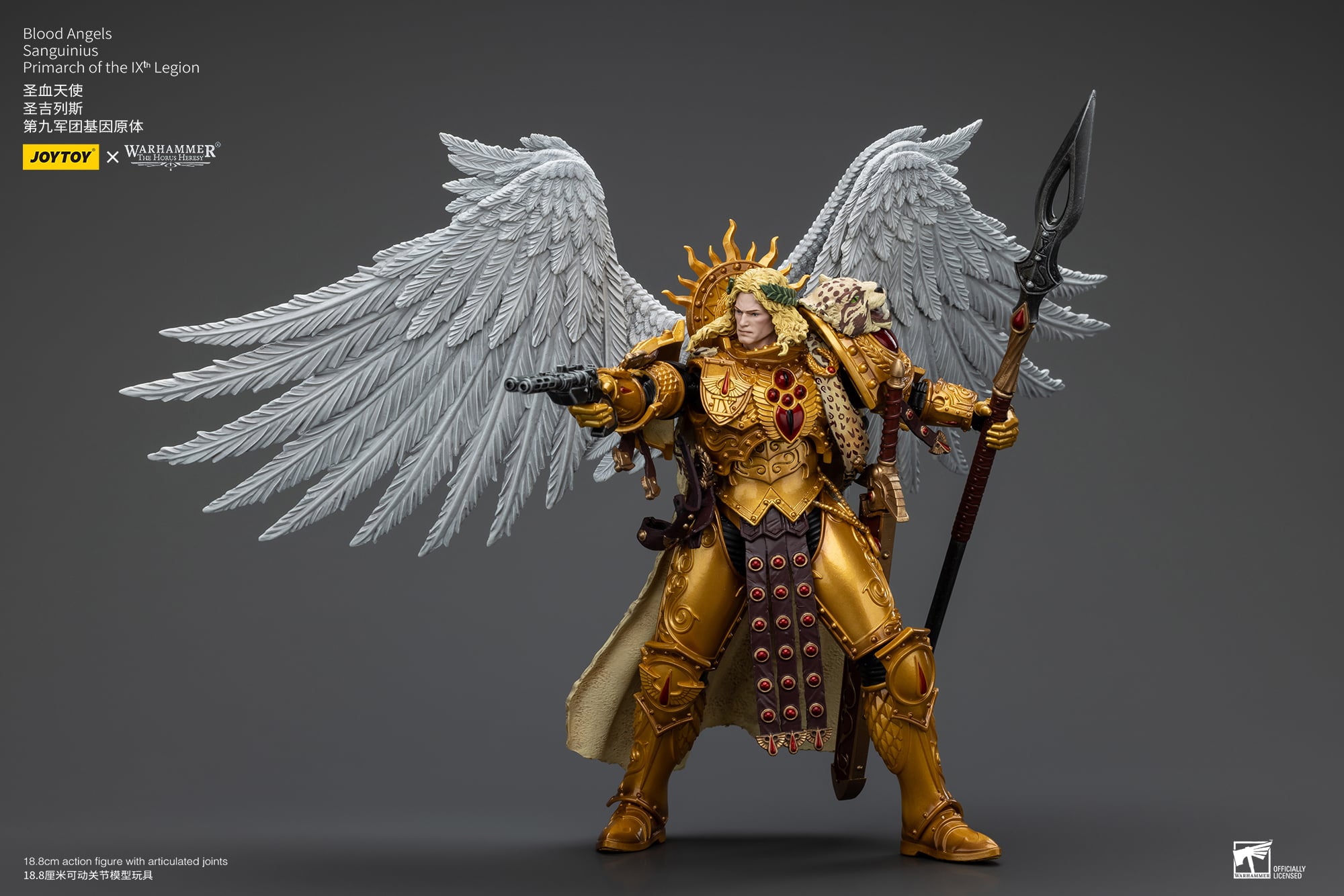 Warhammer: The Horus Heresy Blood Angels Sanguinius, Primarch of the IXth Legion 1/18 Scale Action Figure Gallery Image 12