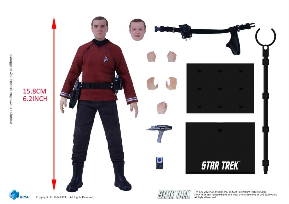 Star Trek (2009) Exquisite Super Series Montgomery "Scotty" Scott 1/12 Scale PX Previews Exclusive Action Figure Gallery Image 11