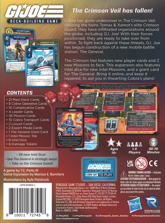 G.I. Joe Deck-Building Game The Crimson Veil Expansion Gallery Image 4