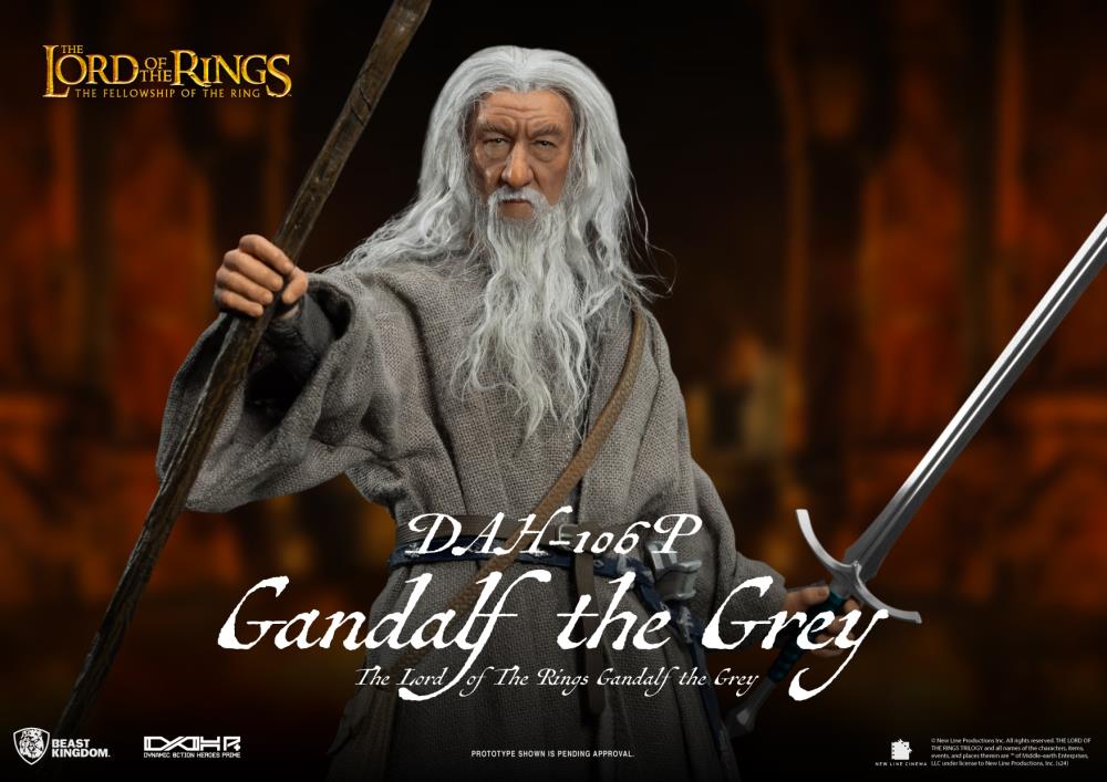 The Lord of the Rings Dynamic 8ction Heroes DAH-106P Gandalf the Grey Limited Edition Action Figure Gallery Image 7