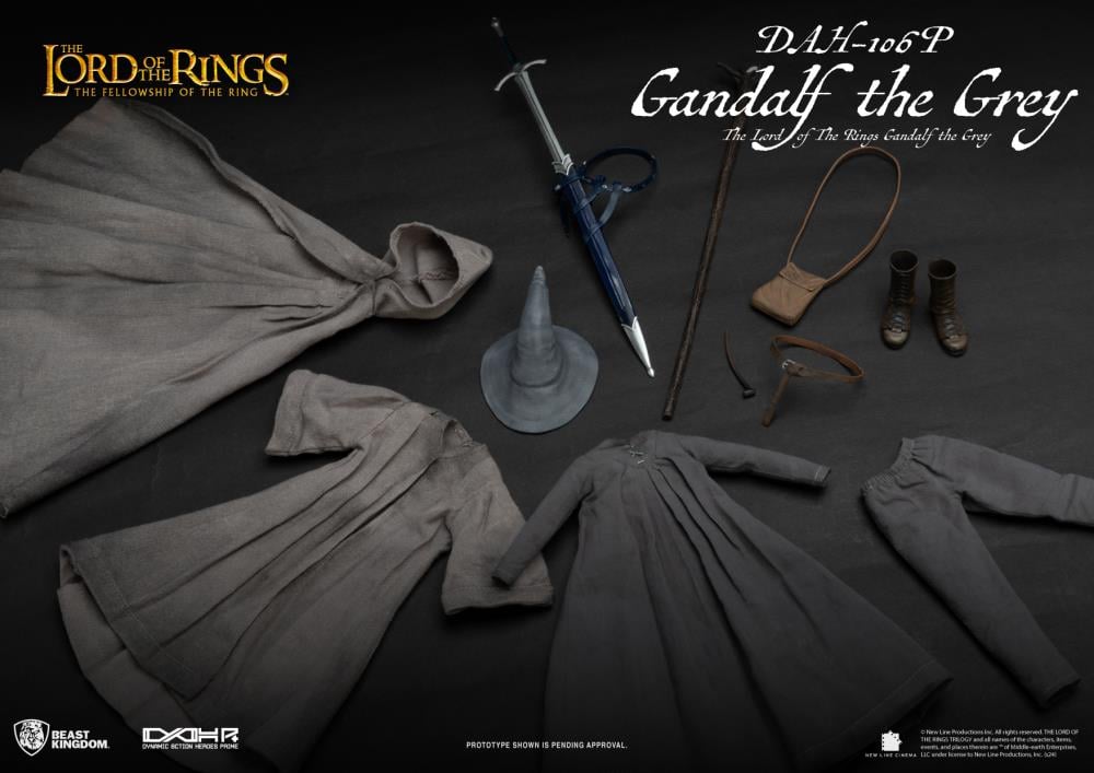 The Lord of the Rings Dynamic 8ction Heroes DAH-106P Gandalf the Grey Limited Edition Action Figure Gallery Image 10