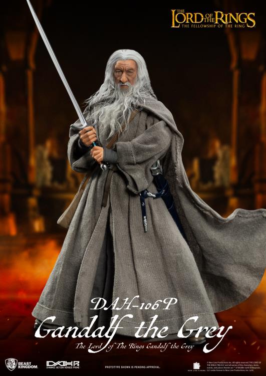 The Lord of the Rings Dynamic 8ction Heroes DAH-106P Gandalf the Grey Limited Edition Action Figure Gallery Image 3