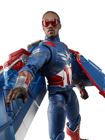 Captain America: Brave New World Marvel Legends Captain America Deluxe Action Figure Gallery Image 2