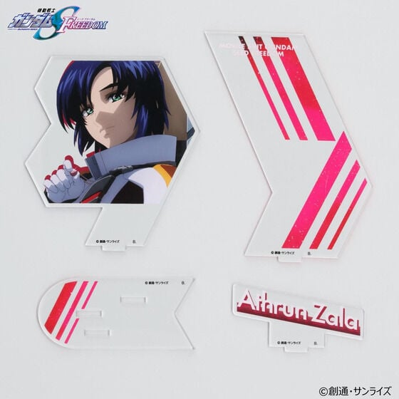 Mobile Suit Gundam SEED Freedom Athrun Zala & Cagalli Yula Athha Exclusive Hologram Acrylic Standees Set Gallery Image 5