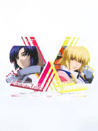 Mobile Suit Gundam SEED Freedom Athrun Zala & Cagalli Yula Athha Exclusive Hologram Acrylic Standees Set Gallery Image 2