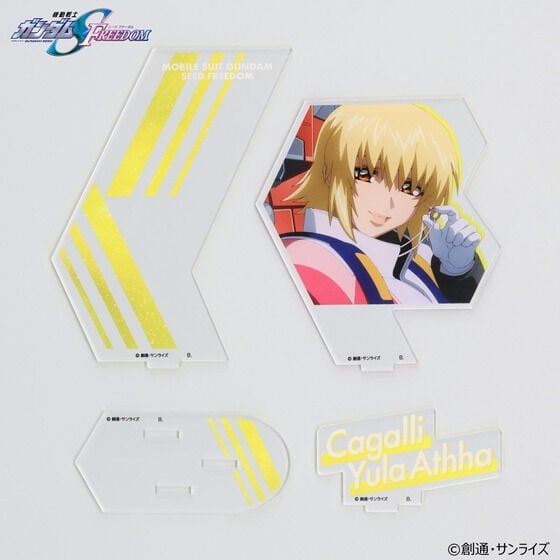 Mobile Suit Gundam SEED Freedom Athrun Zala & Cagalli Yula Athha Exclusive Hologram Acrylic Standees Set Gallery Image 6