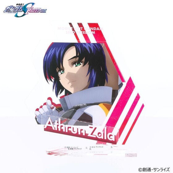 Mobile Suit Gundam SEED Freedom Athrun Zala & Cagalli Yula Athha Exclusive Hologram Acrylic Standees Set Gallery Image 4