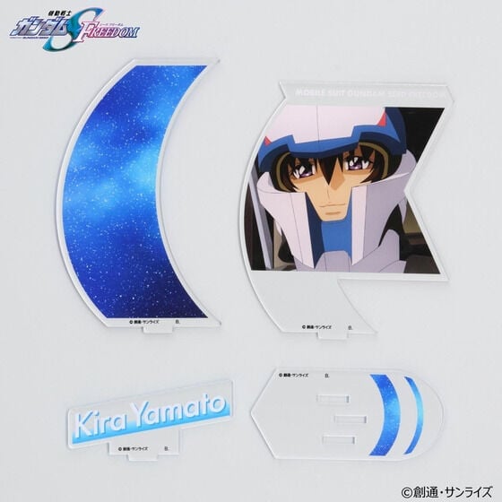 Mobile Suit Gundam SEED Freedom Kira Yamato & Lacus Clyne Exclusive Hologram Acrylic Standees Set Gallery Image 6