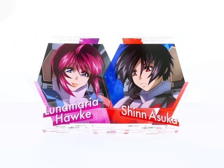Mobile Suit Gundam SEED Freedom Shinn Asuka & Lunamaria Hawke Exclusive Hologram Acrylic Standees Set Gallery Image 1