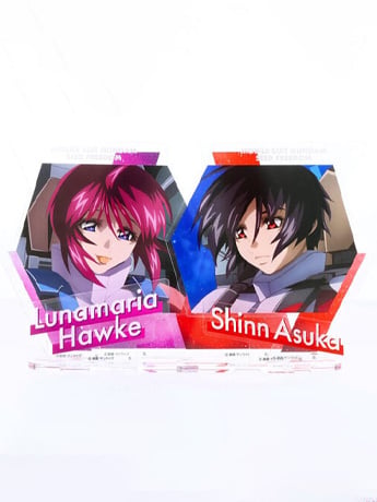Mobile Suit Gundam SEED Freedom Shinn Asuka & Lunamaria Hawke Exclusive Hologram Acrylic Standees Set Gallery Image 2