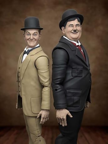 Laurel & Hardy 1/12 Scale BBTS Exclusive Action Figure Set Gallery Image 2