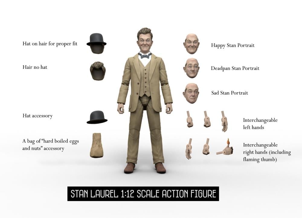 Laurel & Hardy 1/12 Scale BBTS Exclusive Action Figure Set Gallery Image 8