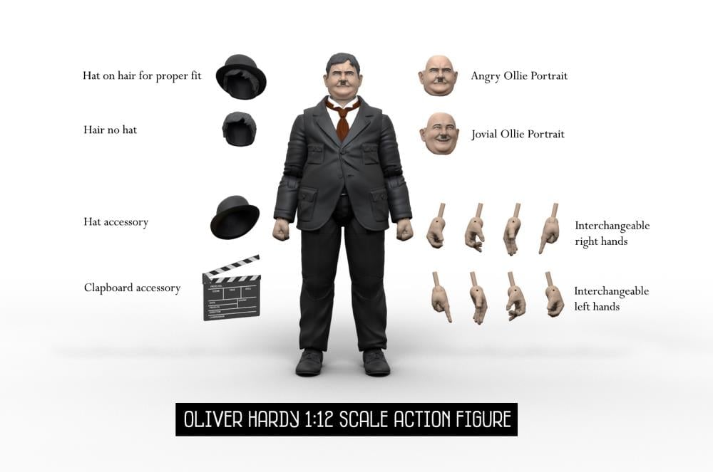 Laurel & Hardy 1/12 Scale BBTS Exclusive Action Figure Set Gallery Image 7