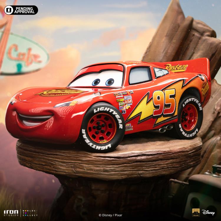 Cars Lightning McQueen & Tow Mater 1/10 Deluxe Art Scale Limited Edition Statue Gallery Image 5