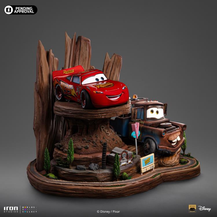 Cars Lightning McQueen & Tow Mater 1/10 Deluxe Art Scale Limited Edition Statue Gallery Image 16