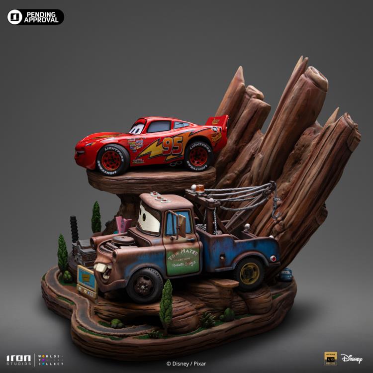 Cars Lightning McQueen & Tow Mater 1/10 Deluxe Art Scale Limited Edition Statue Gallery Image 18