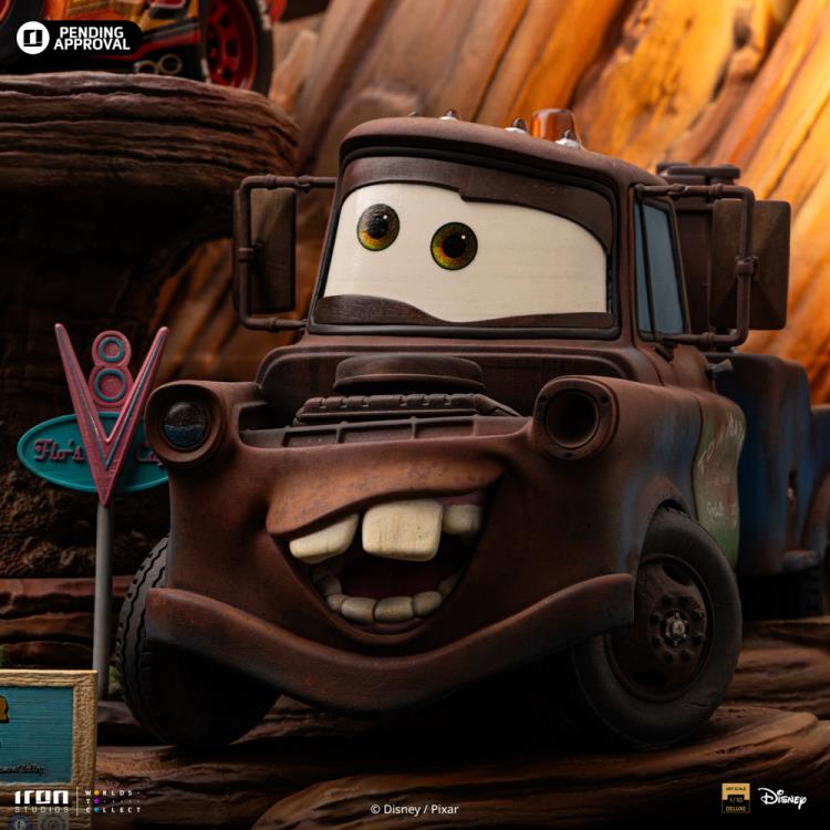 Cars Lightning McQueen & Tow Mater 1/10 Deluxe Art Scale Limited Edition Statue Gallery Image 8