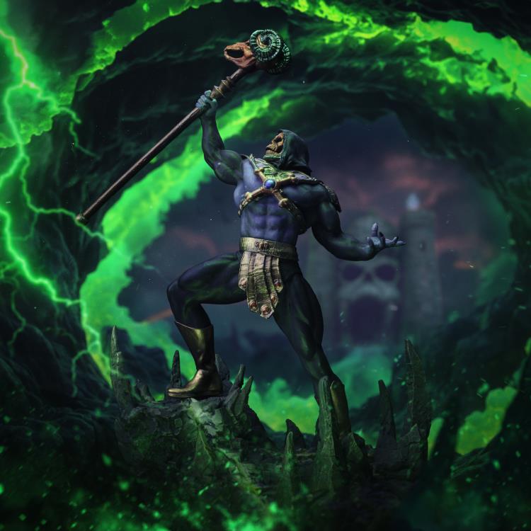 Masters of the Universe Skeletor (Disco Ver.) 1/10 Art Scale BBTS Exclusive Limited Edition Statue Gallery Image 3