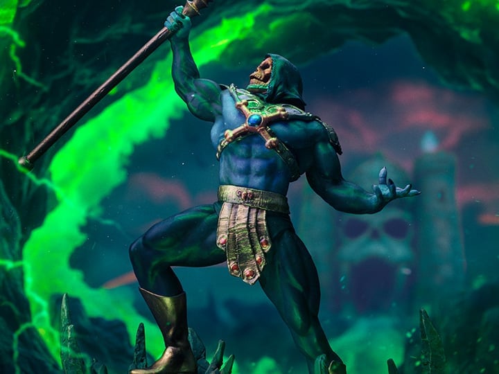 Masters of the Universe Skeletor (Disco Ver.) 1/10 Art Scale BBTS Exclusive Limited Edition Statue Gallery Image 1