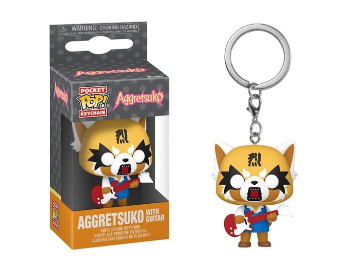 Pocket Pop! Keychain: Aggretsuko - Aggretsuko with Guitar Gallery Image 1