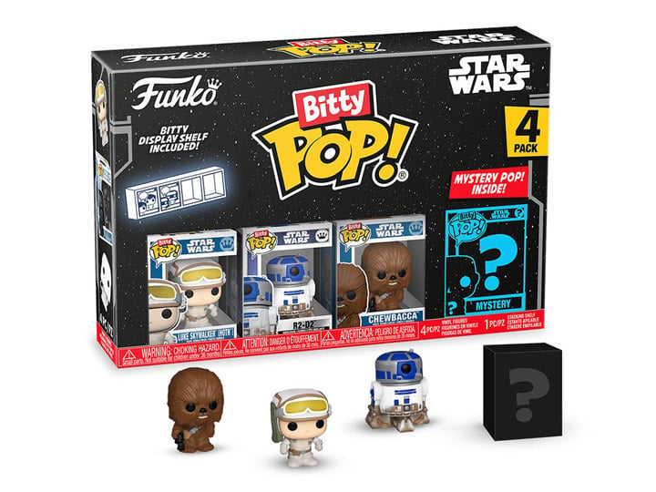 Star Wars Bitty Pop! Luke Skywalker Four-Pack (Empire Strikes Back) Gallery Image 1