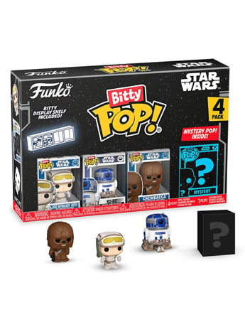 Star Wars Bitty Pop! Luke Skywalker Four-Pack (Empire Strikes Back) Gallery Image 2