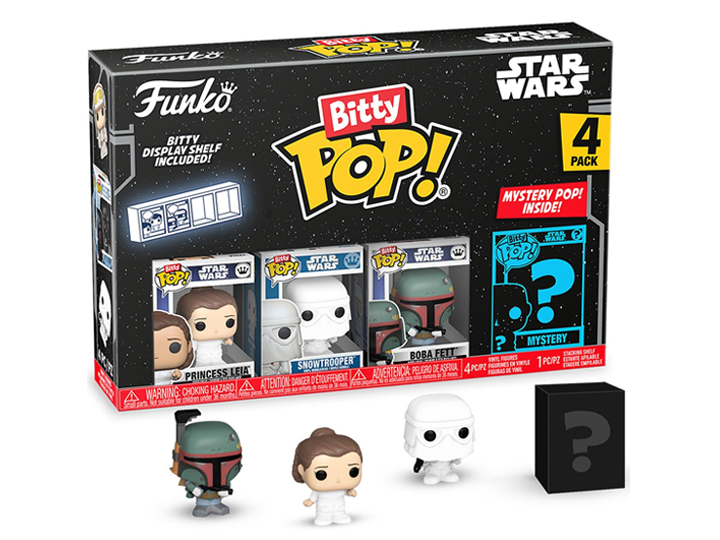 Star Wars Bitty Pop! Princess Leia Four-Pack (Empire Strikes Back) Gallery Image 1