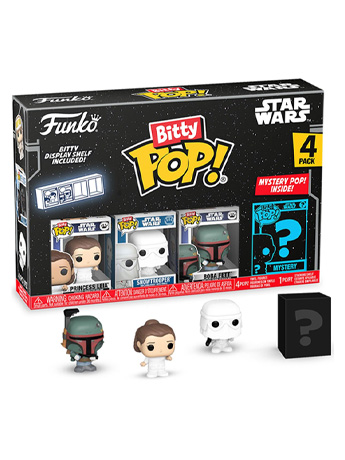 Star Wars Bitty Pop! Princess Leia Four-Pack (Empire Strikes Back) Gallery Image 2