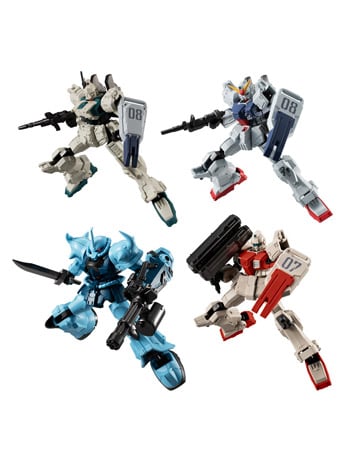 Mobile Suit Gundam G Frame FA The 08th MS Team Special Selection Box of 10 Random Frame and Armor Sets Gallery Image 2