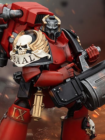 Warhammer: The Horus Heresy Blood Angels Legion Angel Tear's Arch-Erelim with Angel's Tears Grenade Launcher 1/18 Scale Action Figure Gallery Image 2
