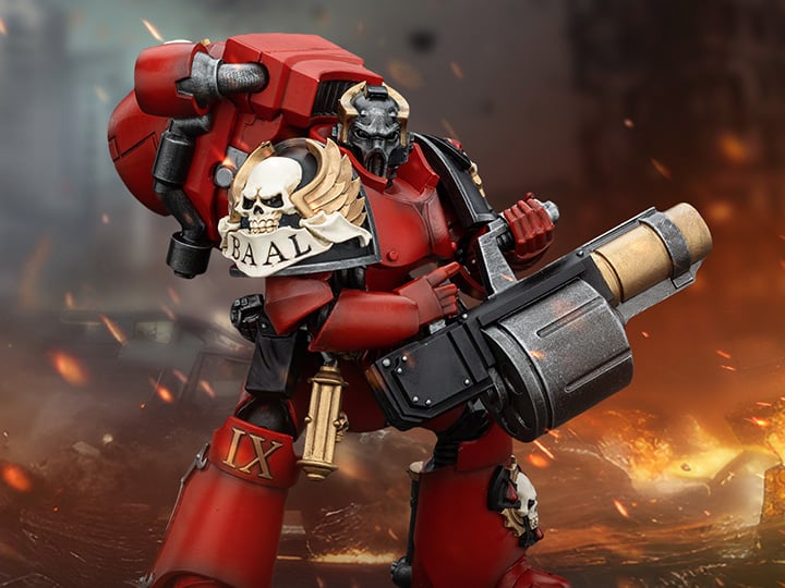 Warhammer: The Horus Heresy Blood Angels Legion Angel Tear's Arch-Erelim with Angel's Tears Grenade Launcher 1/18 Scale Action Figure Gallery Image 1